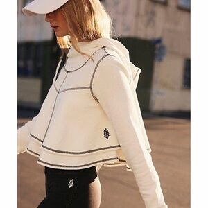 Free People Movement First Place Pullover Cropped Hoodie